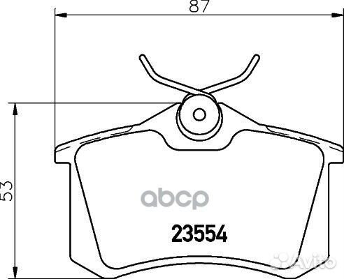 Колодки зад. audi A3/A4 96