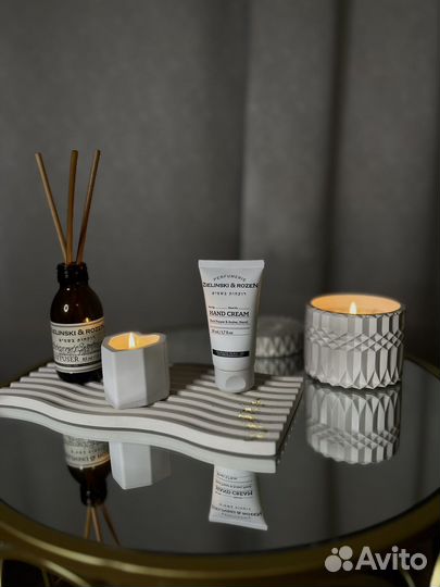 Свечи и декор из гипса ручной работы