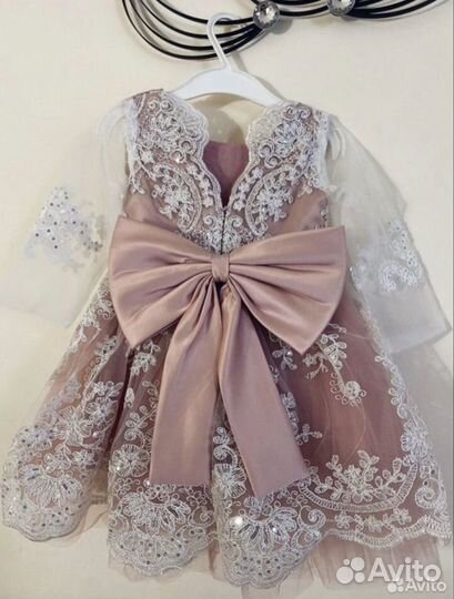 Нарядное платье для девочки 92