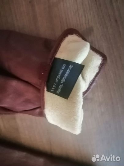 Перчатки женские кожаные новые р-р 8,5