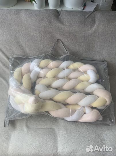 Бортик коса в кроватку