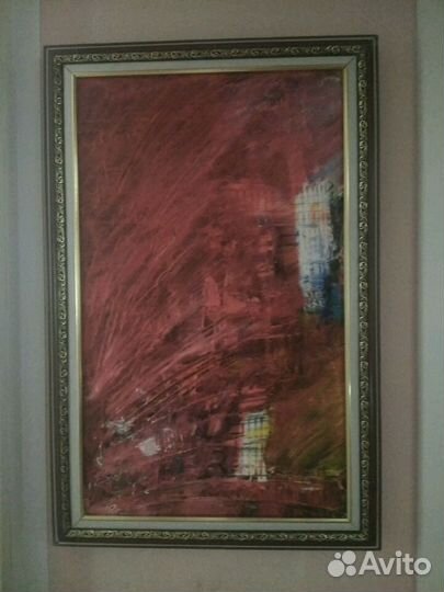 Картина масло холст Абстракция.Винтажные картины