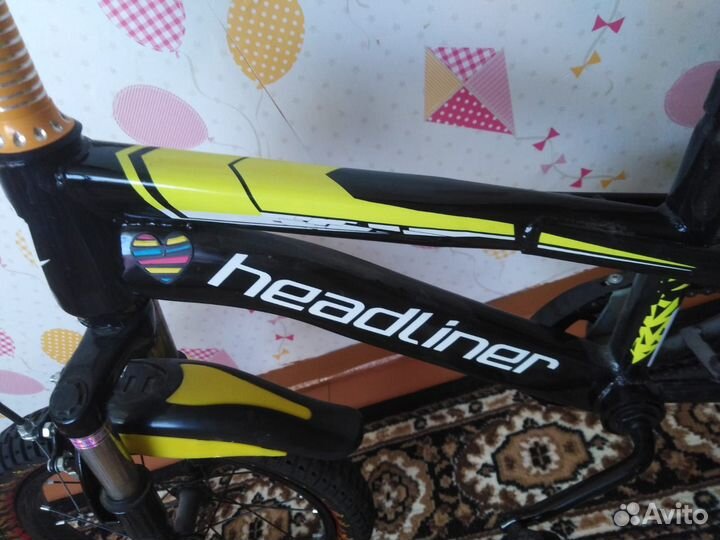 Велосипед детский 16 дюймов headliner