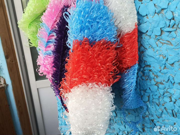 Мочалки ручной вязки