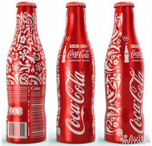 Олимпийская Coca Cola металлическая бутылка