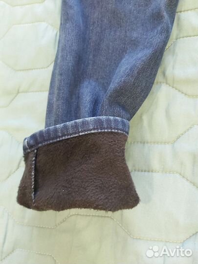 Зимние теплые джинсы для беременных р-р 42