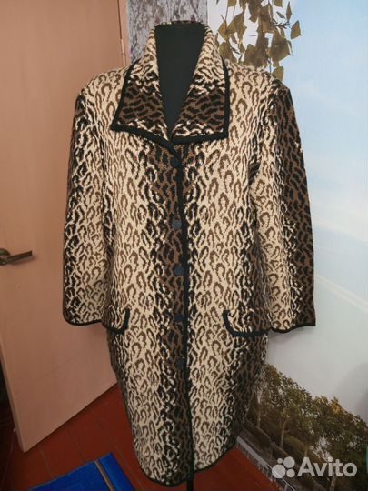 Пальто женское вязаное, 54-56 р