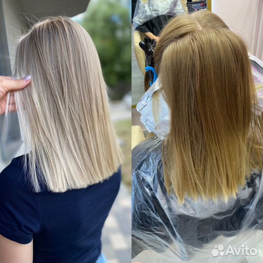 Окрашивание волос/выход из черного