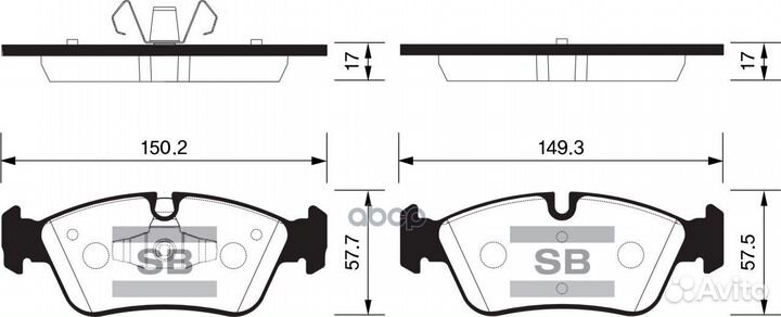 SP2160 колодки дисковые п. BMW E87/E90/E91 1.8