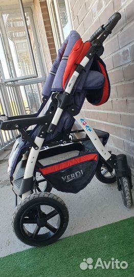 Коляска трансформер verdi красная