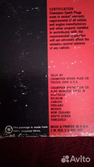 Американские автомобильные свечи зажигания