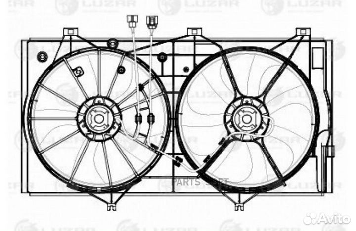 Вентилятор двигателя Toyota Camry (XV40) (07) 3.5i