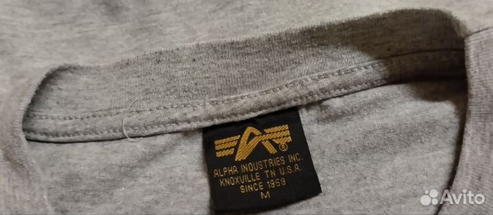 Футболки Asics и Alpha Industries, р.M