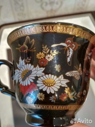 Чашка с блюдцем фарфор