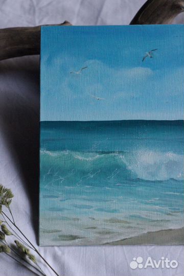 Морской пейзаж маслом