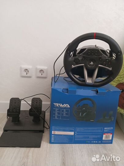 Игровой руль с педалями для пк