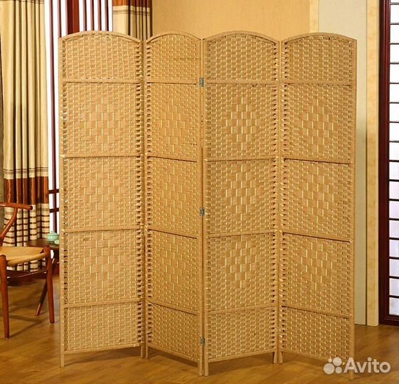 Ширма плетеная раздвижная. Новые