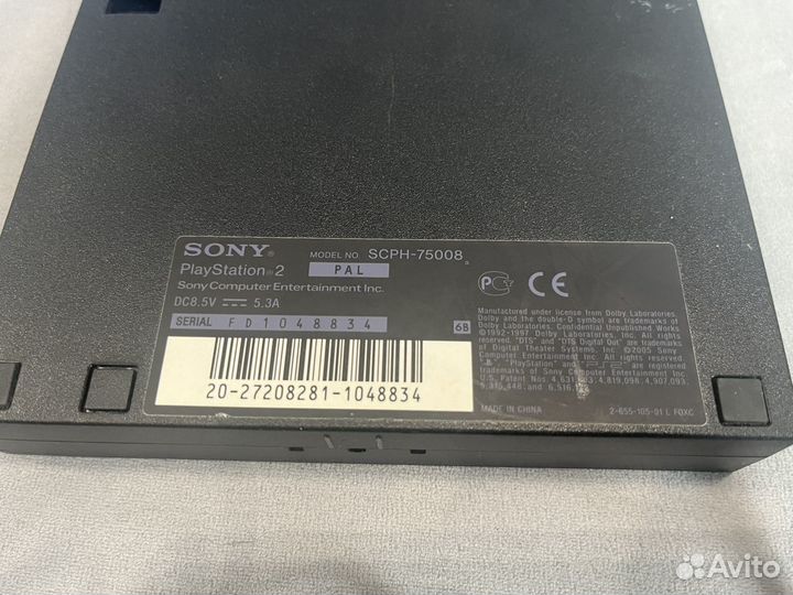 Легендарная приставка Sony Playstation 2 slim