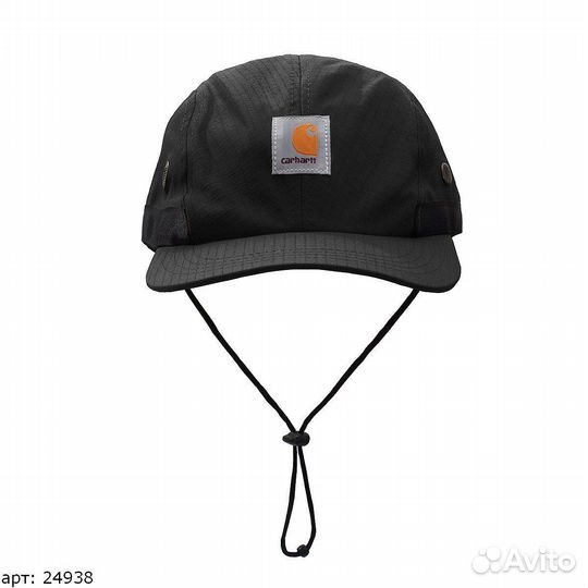 Кепка carhartt черная с веревками