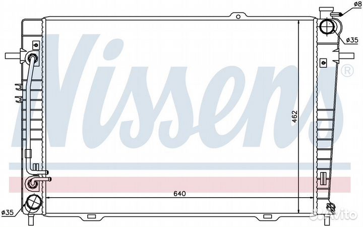 Радиатор двигателя hyundai tucson 2.0 CRDi Aut 04