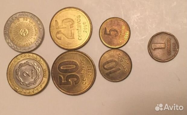 Аргентина набор монет 1993 - 2010 гг