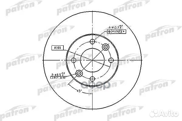 Диск тормозной передн renault: laguna 93-01, LA