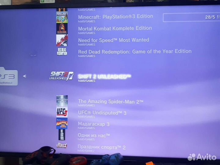 Sony PS3 super Slim 500gb Прошита + игры. 2 джоя