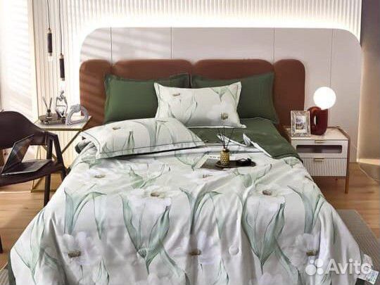 Постельное белье 2 спальное зелёный