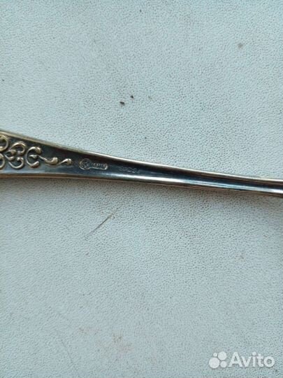 Мельхиоровые ложки с позолотой