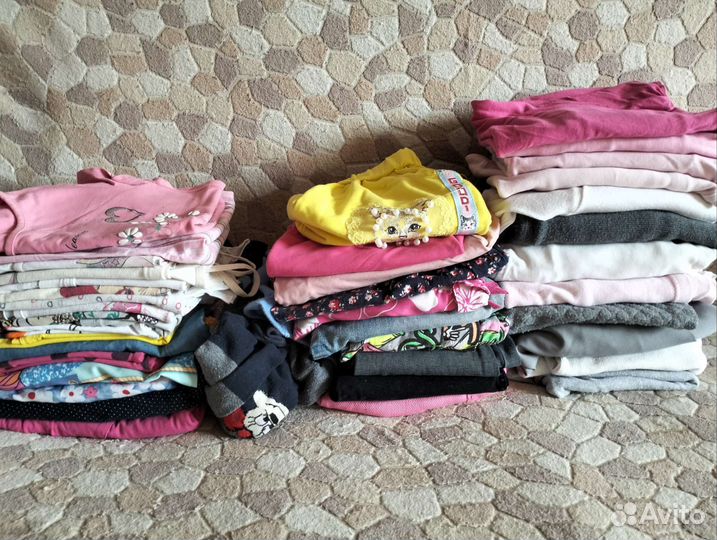 Вещи пакетом на девочку 116 122 128