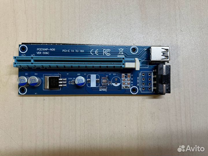 Райзеры riser 6-PIN/Molex/SATA