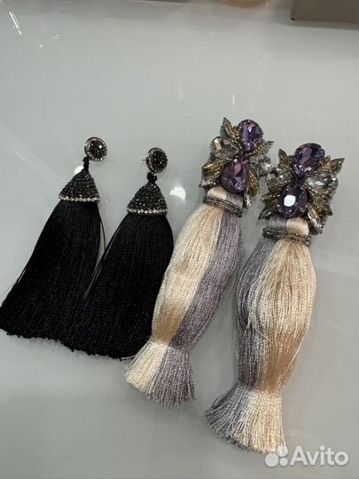 Серьги кисти 2 пары