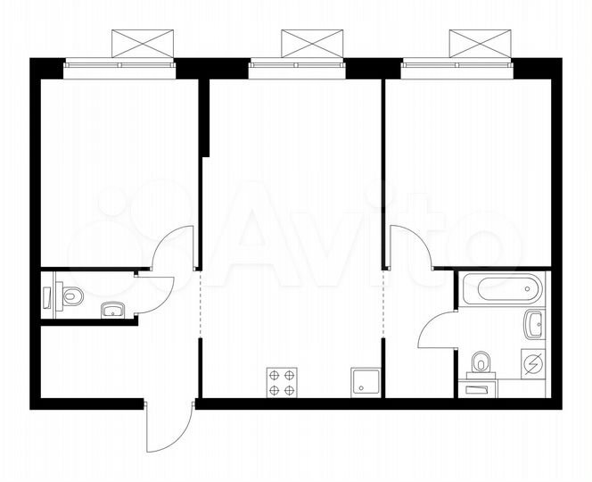 2-к. квартира, 58,6 м², 28/33 эт.