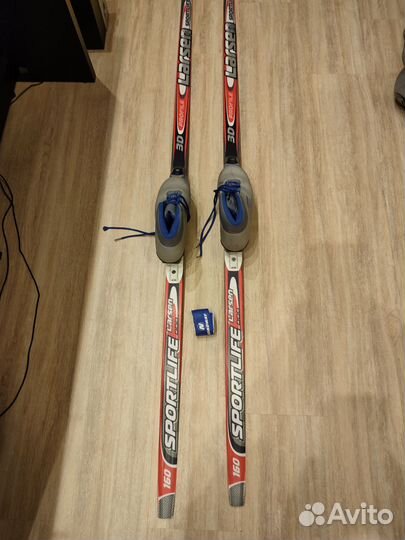 Лыжи беговые с ботинками детские р36