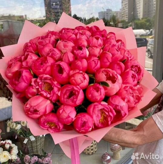 Пионы Букет пионов