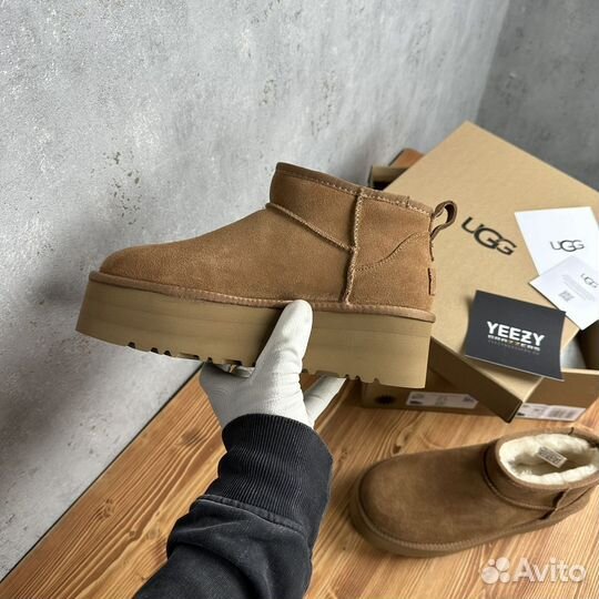 Женские Ugg Classic Ultra Mini Platform Chestnut