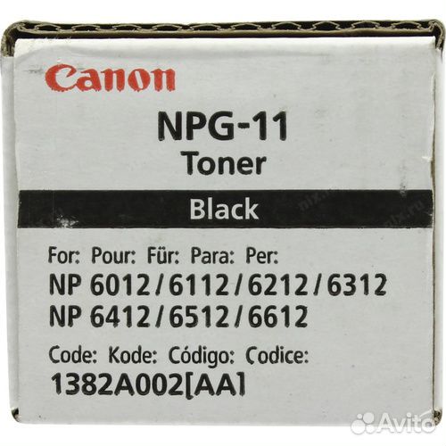 Canon nrg 11 тонер