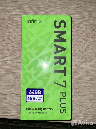 Infinix Smart 7 Plus, 3/64 ГБ