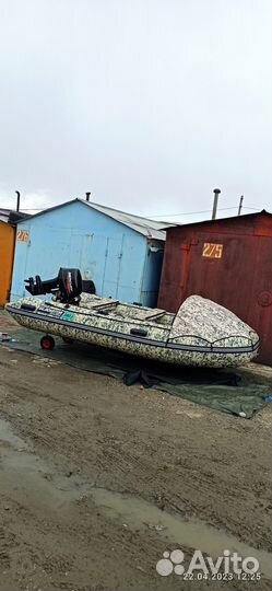 Лодка пвх dladiator E 380PRO, tohatsu 18