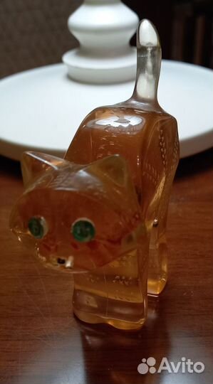 Статуэтка кот, оргстекло СССР