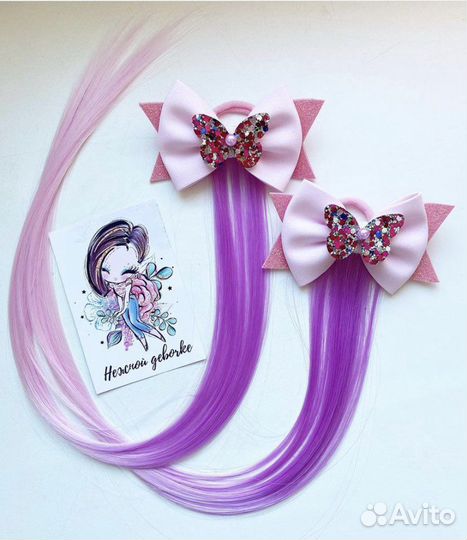 Бантики с локонами