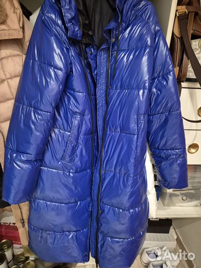 Пуховик зимний женский 46 48 бу