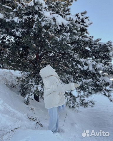 Утеплённое кимоно с овечьей шерстью с капюшоном