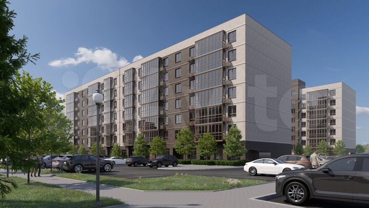 2-к. квартира, 66,4 м², 6/7 эт.