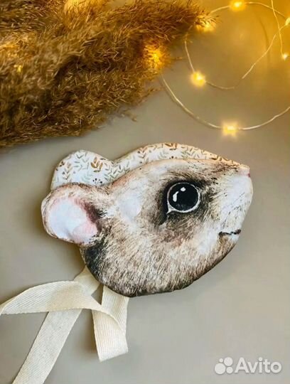 Маска текстильная мышка