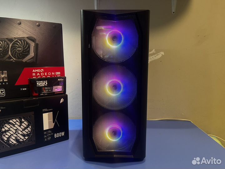 Игровой пк Ryzen 5 5500/RX5700 XT/16GB/M2 SSD 512