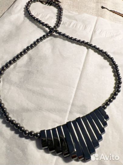 Ожерелье из гематита новое