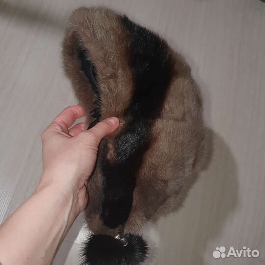 Шапка норковая женская