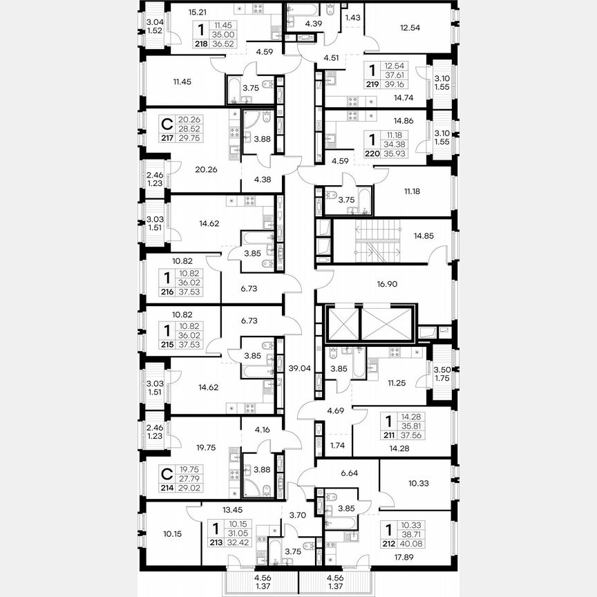 1-к. квартира, 36,5 м², 9/15 эт.
