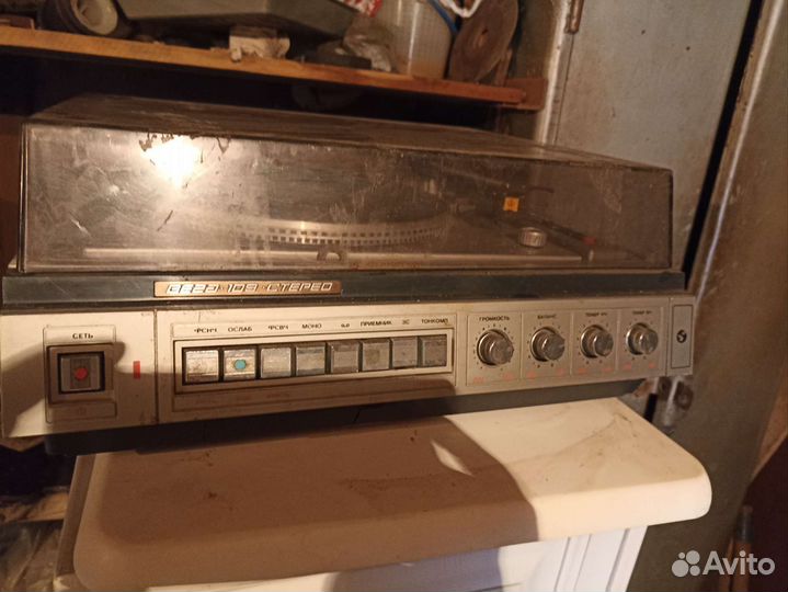 Электрофон вега 109 стерео с колонками